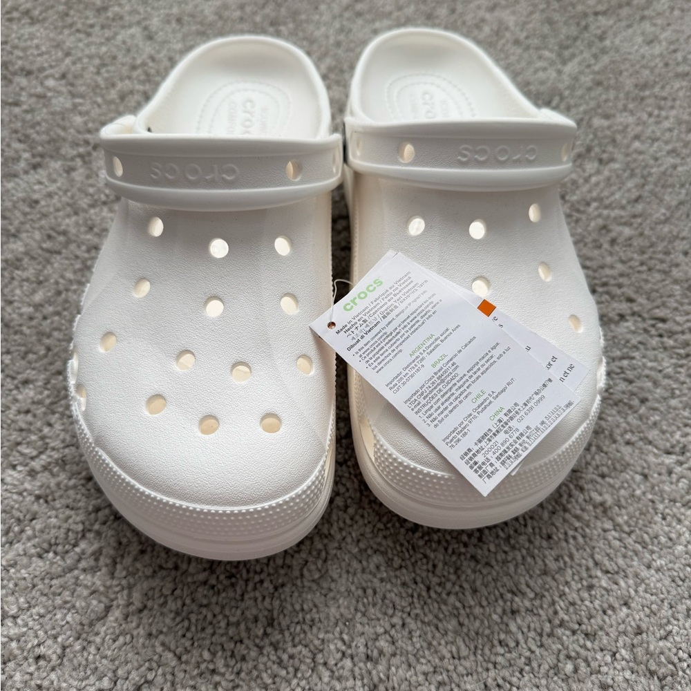 CROCS Platform Clog - White